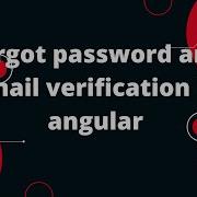 Сброс пароля с помощью Firebase и Angular Забыли пароль и подтверждение адреса электронной почт