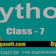 Learn Python Programming Tutorial Online Training By Durga Sir On 02 02 2018