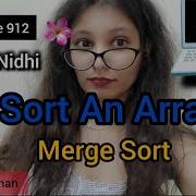 Leetcode 912 Sort An Array Merge Sort In Python Step By Step Dry Run Nidhi Chouhan