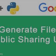 Generate File Sharing URL With Google Drive API In Python