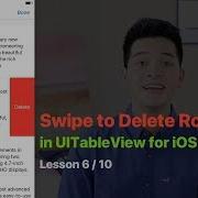 UITableView Pt 6 10 DELETE ROWS FROM TABLE VIEW SWIFT TUTORIAL