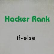 1 Python If Else Python Hacker Rank Code Initiative