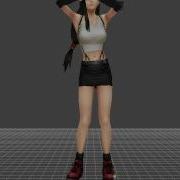 Dissidia 012 Duodecim Prologus Tifa Lockhart Costume 1 Usable Model Animation HD