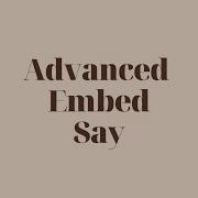Advance Embed Command