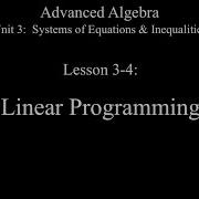 Lesson 3 4 Linear Programming