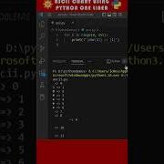 Python One Liner Unicode ASCII Charts Shorts Python Coding Programming