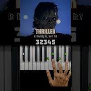 THRILLER Easy Michael Jackson Piano Tutorial