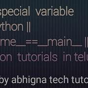 38 Special Variable In Python Name Main Python Tutorials For Beginners In Python