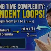 Time Complexity Of Nested For Loops Dependent Loops Explained