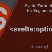Svelte Tutorial For Beginners Svelte Options