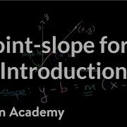 Introduction To Point Slope Form Algebra I Khan Academy
