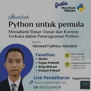 Pelatihan Python Untuk Pemula PART 1