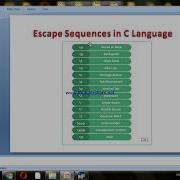 Escape Sequences In C Language