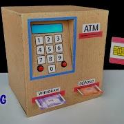 How To Make ATM Machine Working Atm Card Personal ATM Machine With Cardboard Diy ATM Project