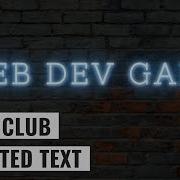 HTML CSS Shining Text Animation Effects Tutorial Night Club
