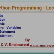 Python Lecture 3 Keywords Indentation Comments Identifiers Variables Output Input Statement
