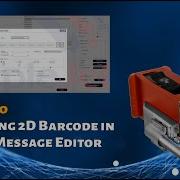 Designing 2D GS1 DataMatrix Barcode In Simple Message Editor Version 66