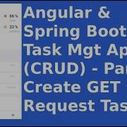 GET Request Spring Boot Angular Spring BootTask Mgt App CRUD Part 3