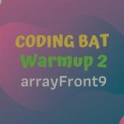 09 Codingbat Warmup 2 ArrayFront9 Java Coding Practice UiBrains By Naveen Saggam