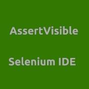Selenium IDE AssertVisible