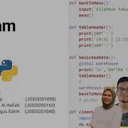 Program Tumpukan Barang Di Gudang STACK Python