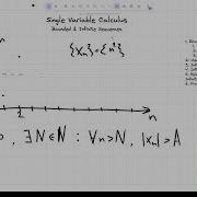 Single Variable Calculus Bounded Infinite Sequences