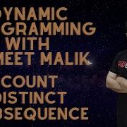 Count Distinct Subsequences Dynamic Programming Leetcode Hard Solution