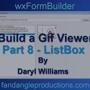 WxFormBuilder Build A Python Gif Viewer Part 8 Listbox