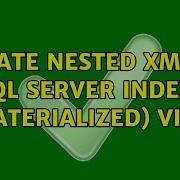 Create Nested XML In A Sql Server Indexed Materialized View