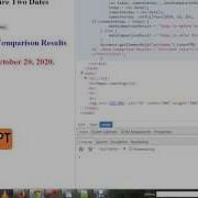 HOW TO COMPARE TWO DATES IN JAVA SCRIPT DEMO