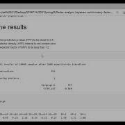 Factor Analysis Bayesian Confirmatory Factor Analysis