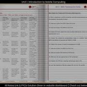 Unit 1 Introduction To Mobile Computing Mobile Computing Imp Question SPPU B E E TC Sem 8