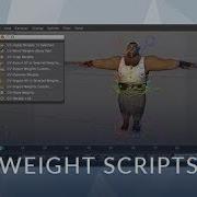 CV Weights Scripts In Cinema 4D