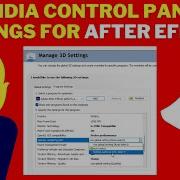 NVIDIA Control Panel BEST Settings For AFTER EFFECTS 2023 Fix After Effects Not Using GPU To Render