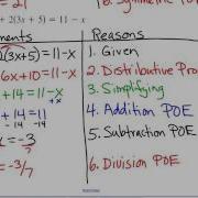 Algebra Proofs