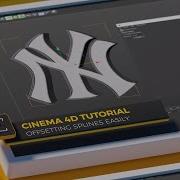 Совет по Cinema 4D как создать смещенный сплайновый контур