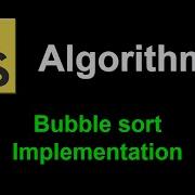 Bubble Sort Implementation JavaScript Algorithms
