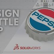 SOLIDWORKS DESIGN BOTTLE CAP PEPSI CAP IN SOLIDWORKS