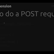 How To Do A POST Request Chrome Extension