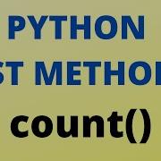 Python Count List Method TUTORIAL