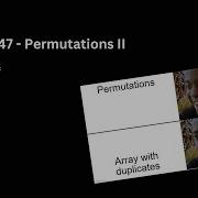Permutations II Leetcode 47