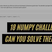 NumPy Practice Problems Solutions Explained