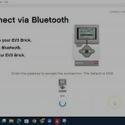 Lego EV3 Classroom Connecting The Brick Using Bluetooth
