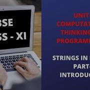 STRINGS IN PYTHON PART 1