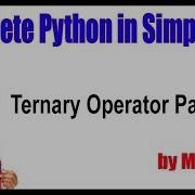 Python Tutorial Python Operators Ternary Operator Part 1 By Durga Sir