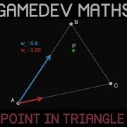 Gamedev Maths Point In Triangle