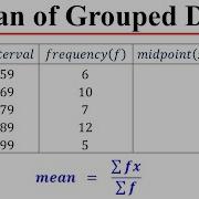 Mean Of Grouped Data Statistics