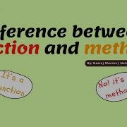 Difference Between Function And Method Method Vs Function Explained In Hindi