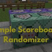 Minecraft Bedrock Scoreboard Randomizer Simple Example