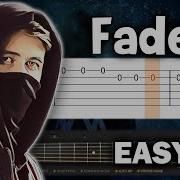 Alan Walker Faded EASY Guitar Tutorial TAB